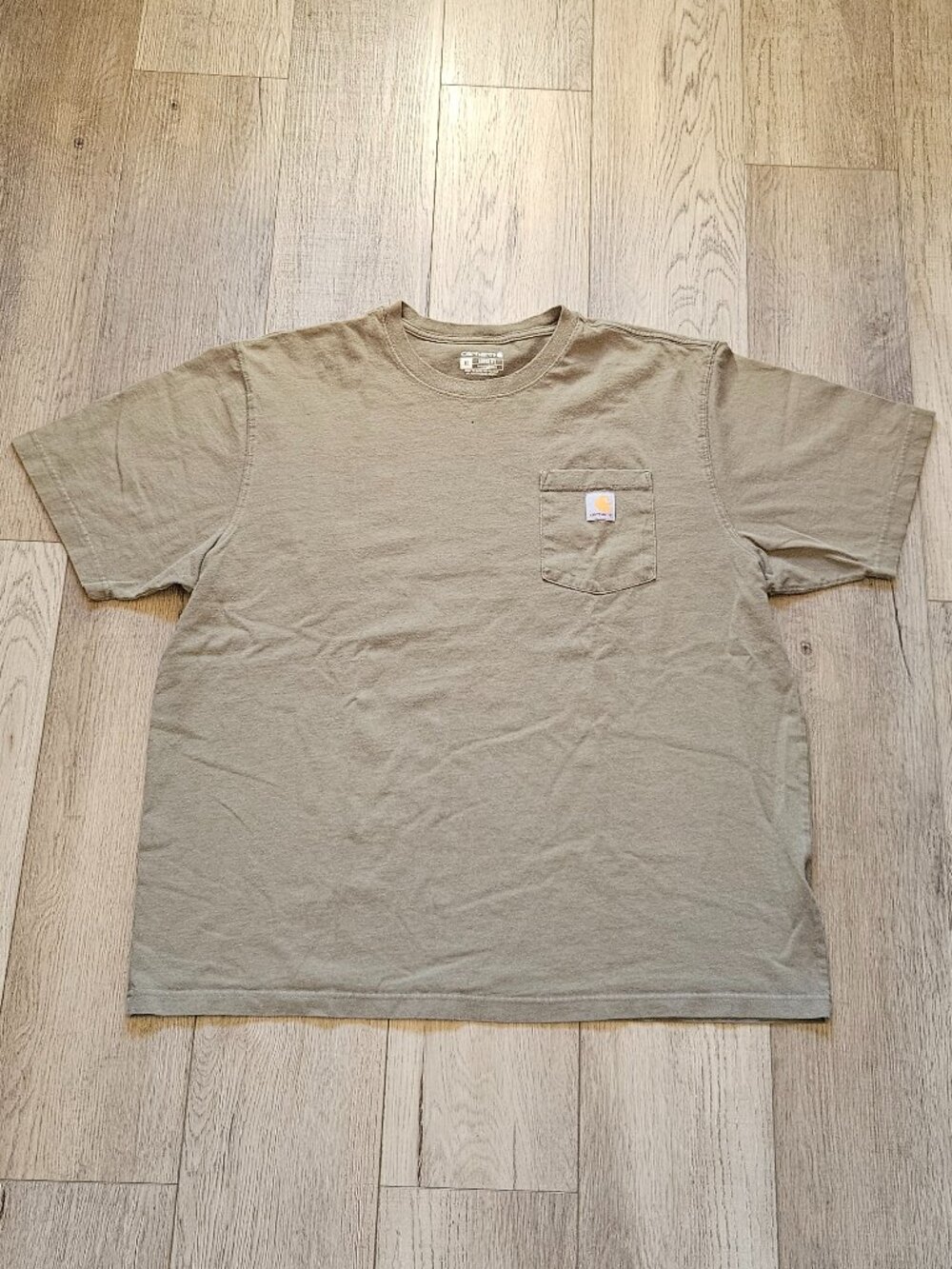 Carhartt Mens Size XL Loose Fit Heavyweight Pocket T Shirt Sage Green Olive 27